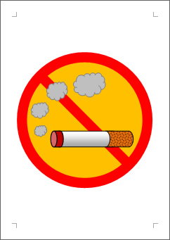 禁煙の張り紙画像２