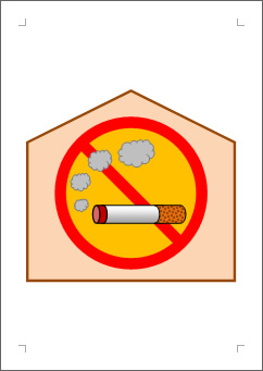 会場内は禁煙ですの張り紙画像２