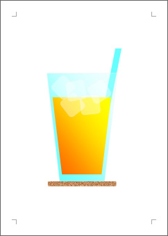 オレンジジュースの張り紙画像２