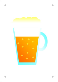 生ビールの張り紙画像２