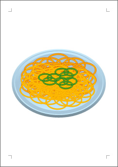 スパゲティの張り紙画像２