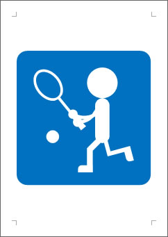 テニスの張り紙画像２